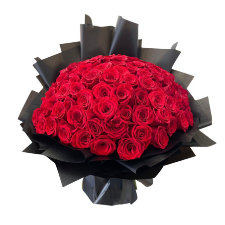 100 Red  Rose bouquet