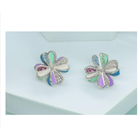 Zircon earrings