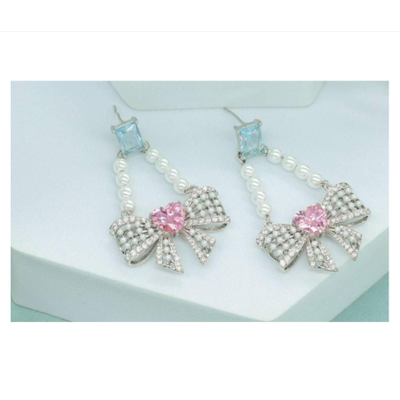 Zircon earrings