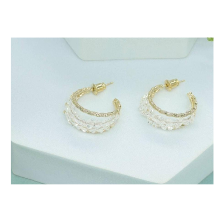 Zircon earrings