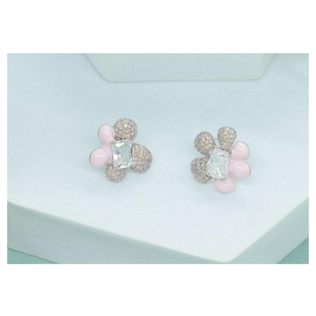 Zircon earrings