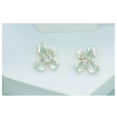 Zircon earrings